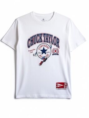 Converse Chuck Taylor All Star Graphic Tee Men’s Small White NWOT